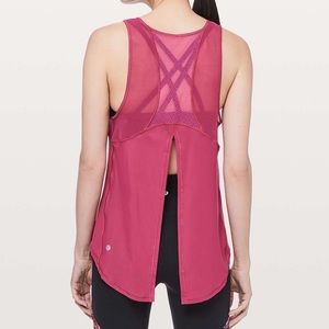 lululemon Violet Red Size 4 Tieback Sculpt Tank